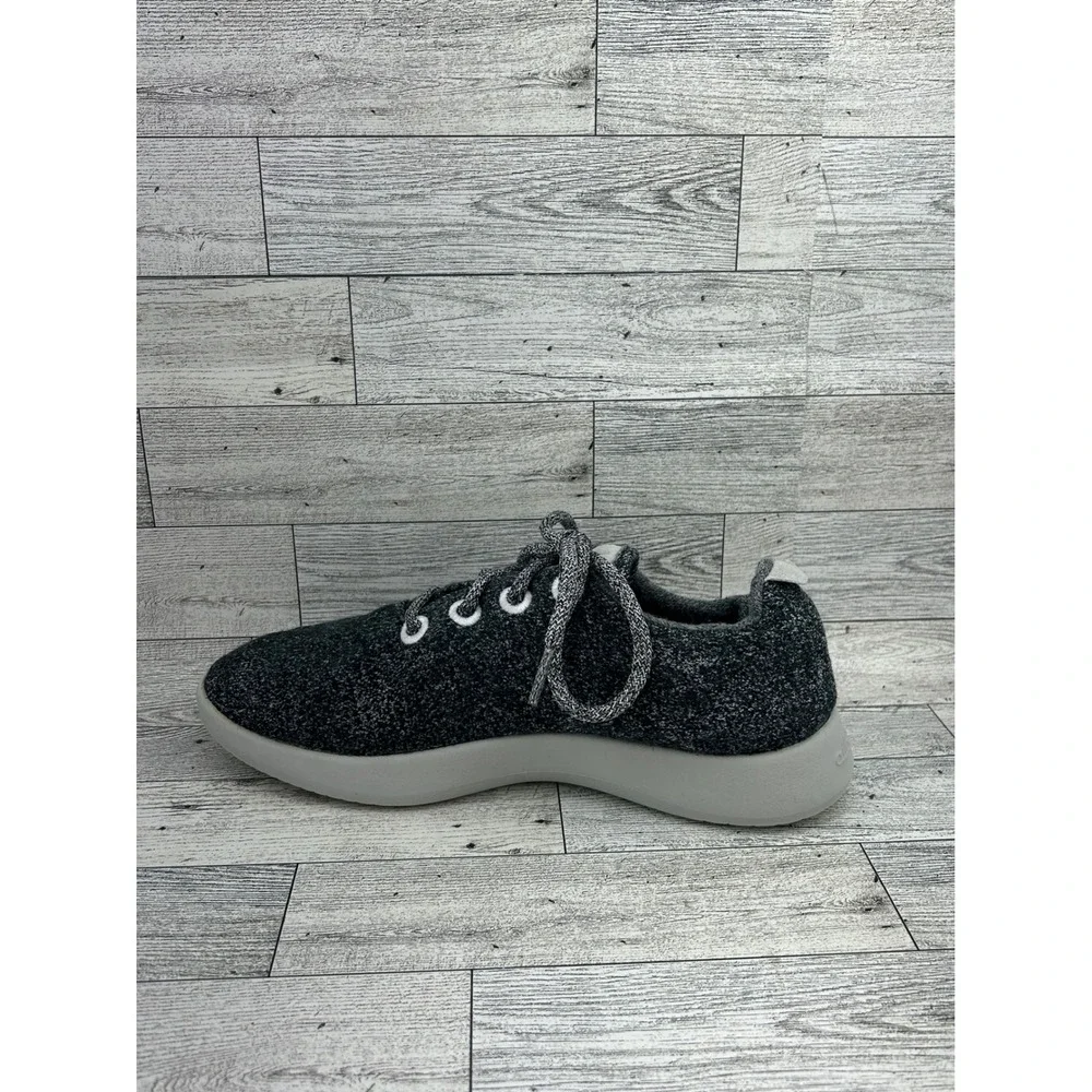 Allbirds Wool Runners Women Sz 8 Charcoal Grey Marl Merino Wool Sneakers PO 0162